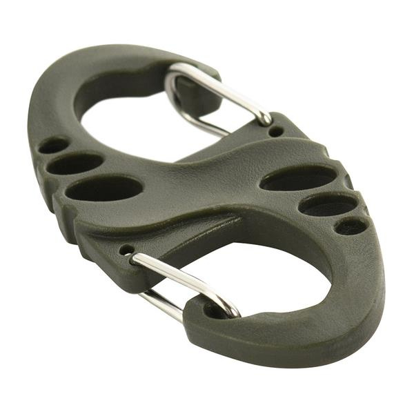 Dwustronny Karabinek Plastikowy Typu S-Hook M-Tac Olive (MTC-SHKCRBNR-OD)