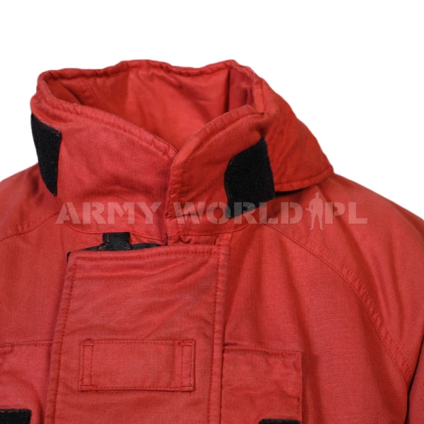 Kurtka Strażacka Wojskowa Lion Apparel M2 Czerwona Oryginał Demobil BDB