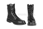 Military Leather Polish Jump Boots Black