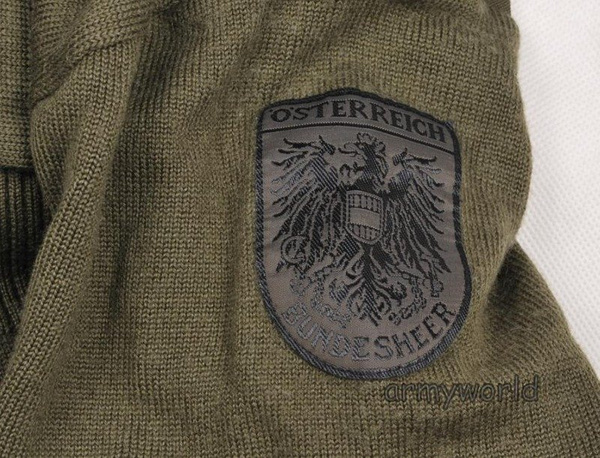 Austrian Woolen Sweater Oliv Original Demobil