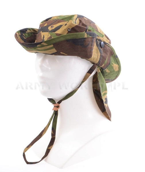 Kapelusz Wojskowy Holenderski "Boonie Hat" z Usztywnianym Rondem DPM Oryginał Demobil DB