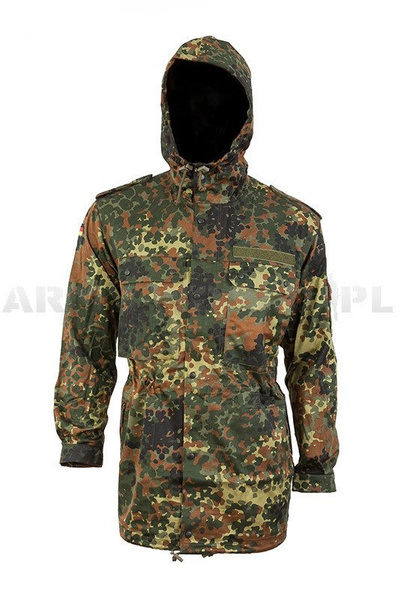 Kurtka Wojskowa Parka Bundeswehr Flecktarn + Ocieplacz Mil-Tec Oryginał Nowa