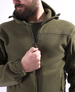 Fleece Jacket with A Hood Hercules 2.0 Pentagon Wolf Grey (K08026-2.0)