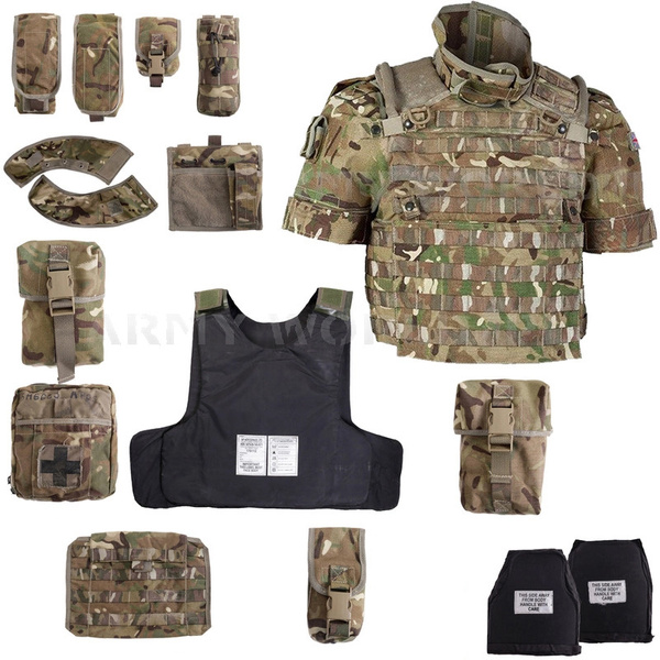 Tactical Modular Vest Cover Body Armour OSPREY MK4 MTP British + Pouches Original Used