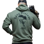 Bluza Stay Violent Hoodie Brothers In Arms Olive