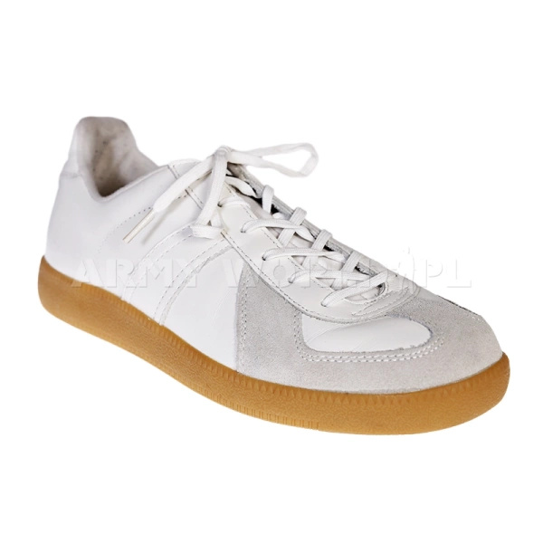 Buty Halowe Sportowe Bundeswehr M1 Białe Oryginał Demobil BDB