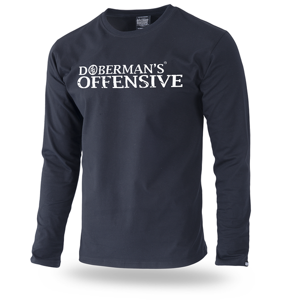 Long Sleeve Shirt Offensive Doberman's Aggressive Black