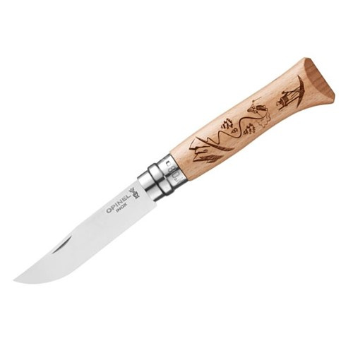 Nóż Składany OPINEL INOX N°8 Mountain Sport Ski Natural (002188)