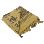 Shemagh 100% Cotton Condor Skull Tan / Black (201-S002)