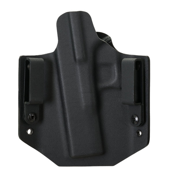 Holster OWB Glock 17 No Light Holster Straight Loops Direct Action Black (HP-OGT1-KDX-BLK)