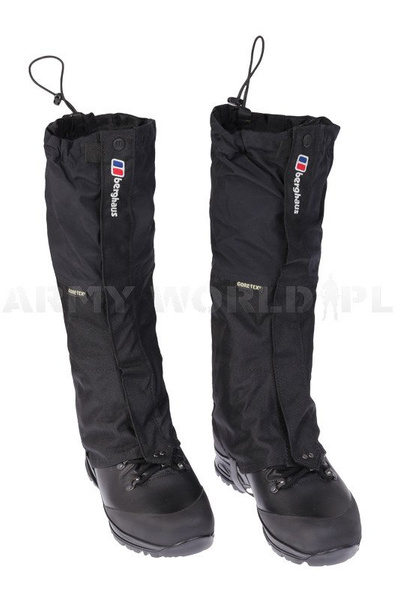 Stuptuty Berghaus GORE-TEX GTX Gaiters Model II Czarne Oryginał Demobil BDB