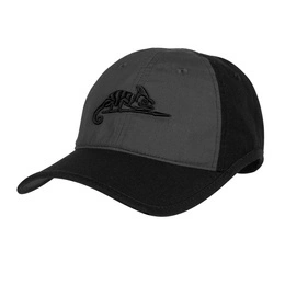 Baseball Cap Logo Ripstop Helikon-Tex Black / Shadow Grey (CZ-LGC-PR-0135B)
