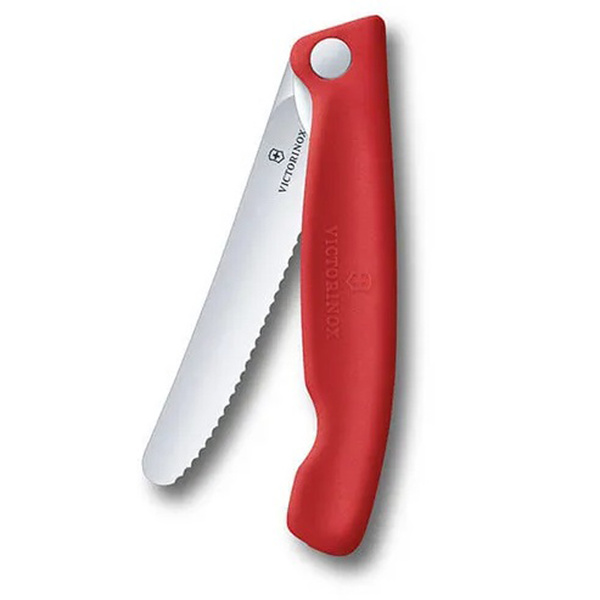 Nóż Składany Piknikowy Do Warzyw I Owoców Swiss Classic Victorinox Czerwony (6.7831.FC1)