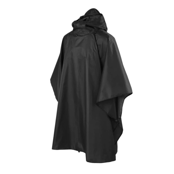 Peleryna Przeciwdeszczowa Lightweight Poncho Helikon-Tex Czarne (PO-LHW-PO-01)