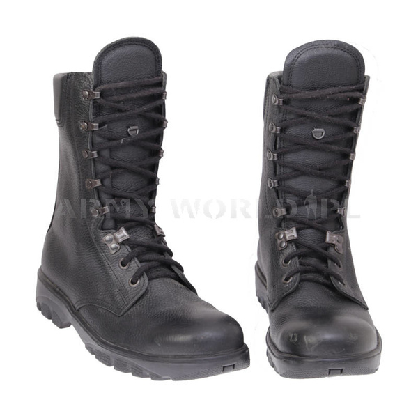 Buty Wojskowe Skórzane Bergmann Czarne Oryginał Nowe