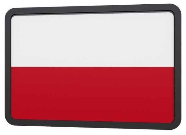 Military Emblem PVC Polish Flag White / Red- Helikon-tex Set Of 2 Pieces (OD-FPL-RB-20)