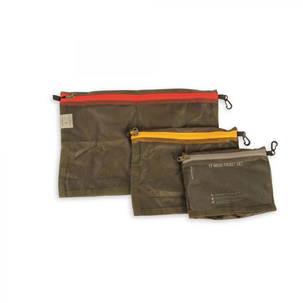 Zestaw Organizerów Mesh Pocket Set 3 Sztuki Tasmanian Tiger Olive (7632.331)