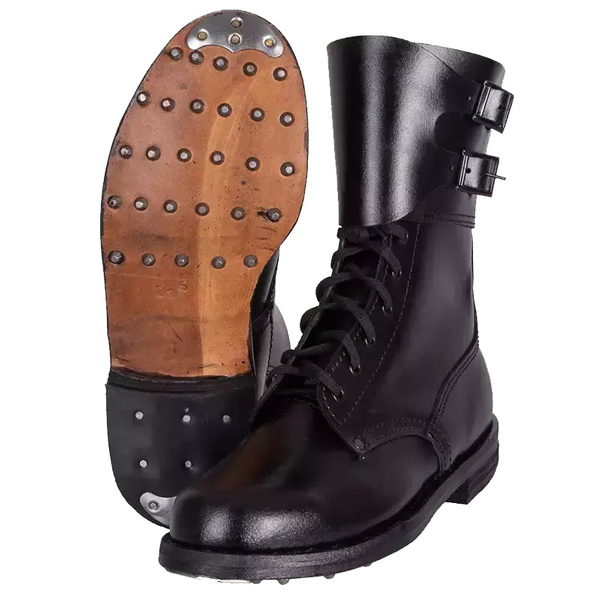 Buty Wojskowe Wzór 925/MON Opinacze Podkute Skórzane Polskie Oryginał Czarne 