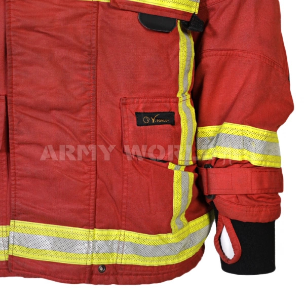 Kurtka Strażacka Wojskowa Lion Apparel M2 Czerwona Oryginał Demobil BDB