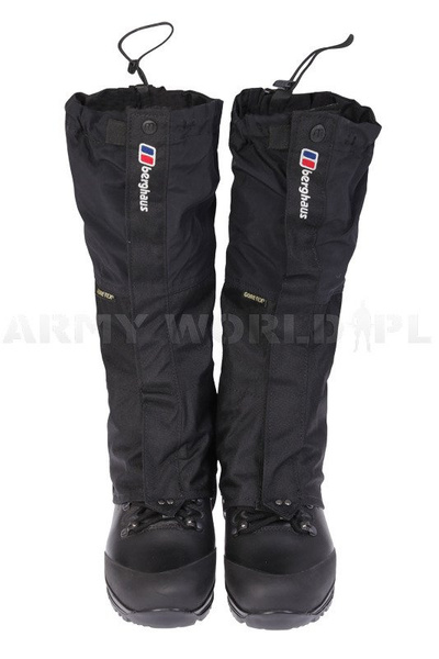 Stuptuty Berghaus GORE-TEX GTX Gaiters Model II Czarne Oryginał Demobil BDB