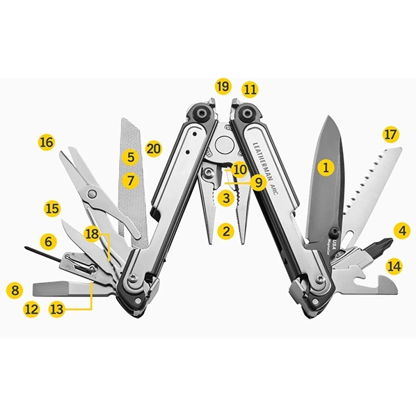 Multitool Leatherman ARC Black DLC & Stainless Steel + Futerał