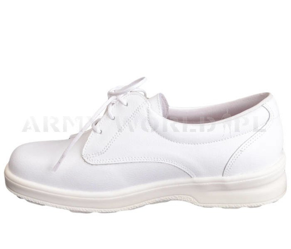 Leather Shoes Toffeln Female White Military Surplus New