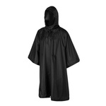 Rainproof Poncho Ripstop Helikon-Tex Black (PO-MUS-PO-01)