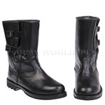 Jackboots 'Skutery' Police Leather Black Czarne