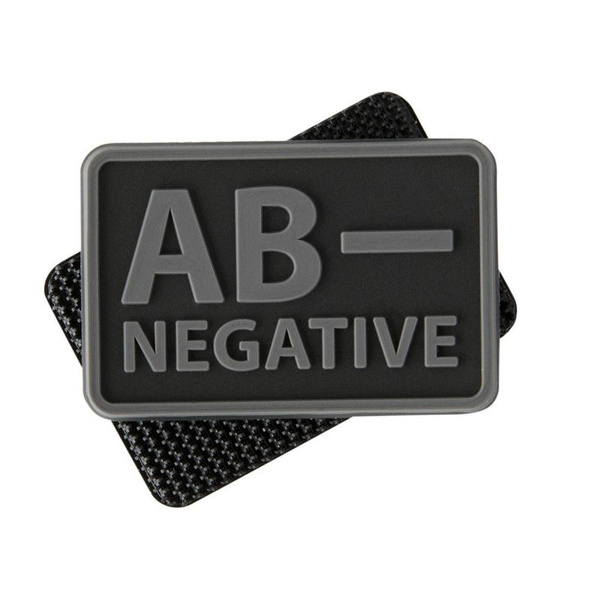 Emblem PVC Blood Type Helikon-Tex Set Of 2 Pieces Black (OD-BLP-RB-01)