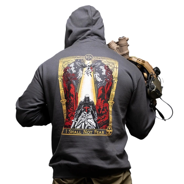 Bluza No Fear Hoodie Brothers In Arms Steel Grey