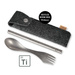 Niezbędnik Spork & STRAW Kit Titanium + Pokrowiec Light My Fire (4218301110)