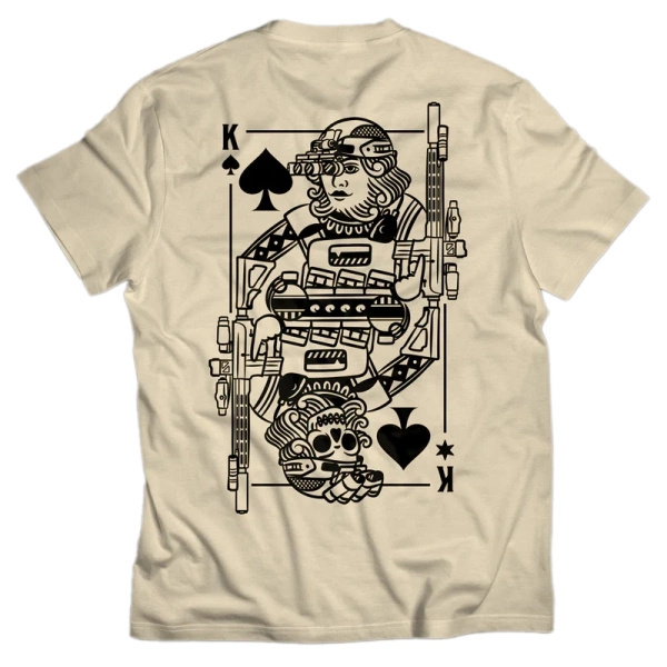 T-Shirt King of Spades Brothers In Arms Sand Używany BDB