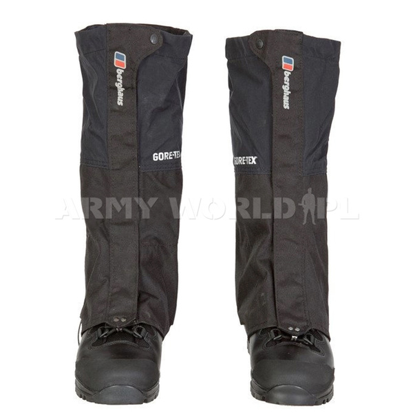 Stuptuty Berghaus GORE-TEX GTX Gaiters Czarne Oryginał Demobil BDB