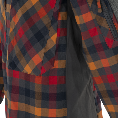 Tactical Shirt MBDU Flannel® Long Sleeve Helikon-Tex Dark Autumn Checkered (KO-MBD-NS-2O)