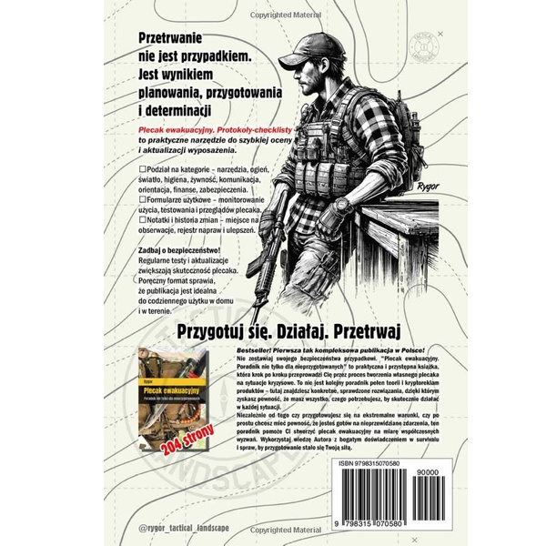 Książka „Plecak ewakuacyjny. Protokoły i checklisty” Rygor