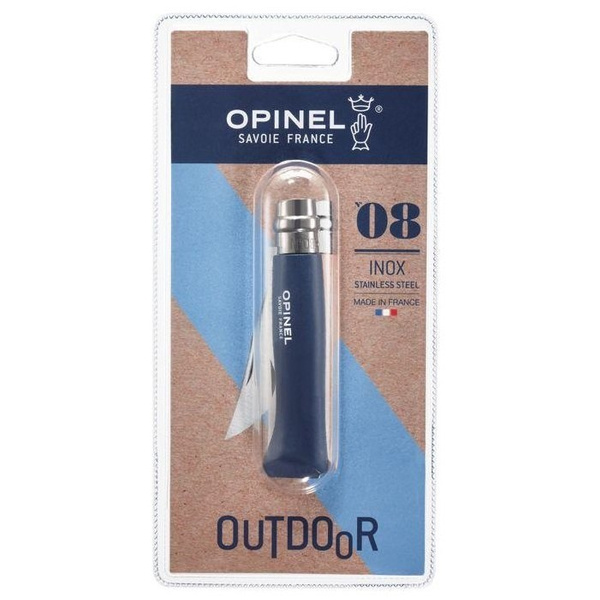 Nóż Składany OPINEL INOX Colorama N°8 Blister Dark Blue (002263)