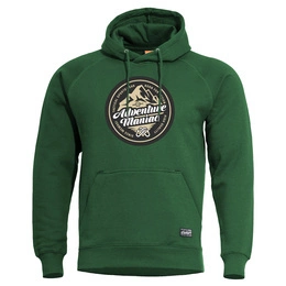 Bluza Z Kapturem Phaeton "Adventure Maniac" Hoodie Pentagon Spring Bok Green (K09021-AM)