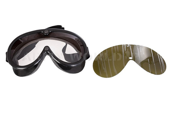 Protective Goggles UVEX + Green Lens Military Surplus New