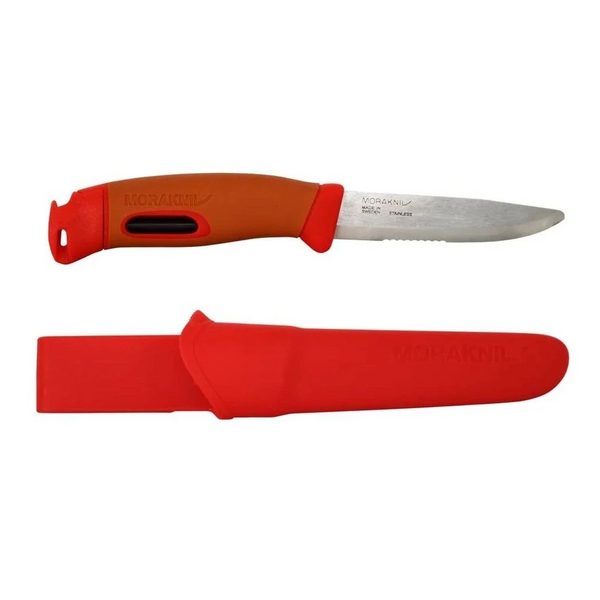 Nóż Morakniv® Companion Spark Emergency (S) Burnt Orange / Czerwony