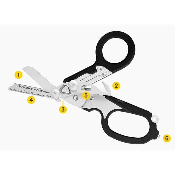 Multitool / Nożyce Leatherman® Raptor Rescue Coyote /Black + Kabura (833062)