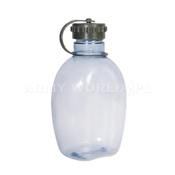 Manierka Przezroczysta + Pokrowiec Austriacki Olive Oryginał Demobil DB