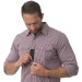 Shirt Covert Concealed Carry Helikon-Tex Calm Blue Plaid (KO-CCC-CB-2F)