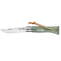 Nóż Składany OPINEL INOX Colorama N°6 Rzemień Sage (002203)